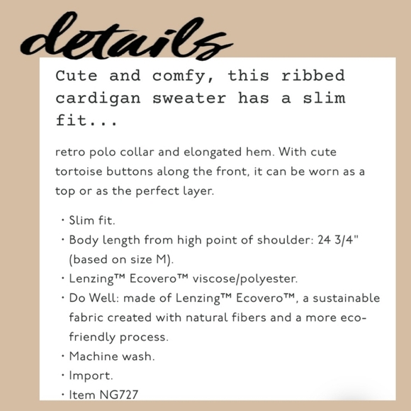 ☆ SOLD ☆ Madewell Polo Cardigan Size Medium - Picture 5 of 9